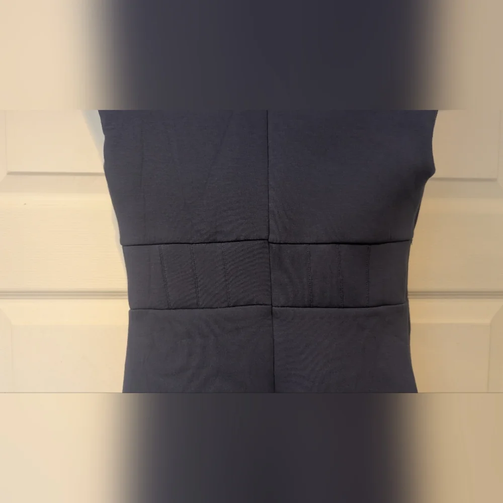 NEW! GUESS Womens Lenzing Ecovero Sleeveless Laurette Mini Dress Washed Out Navy - Picture 9 of 16